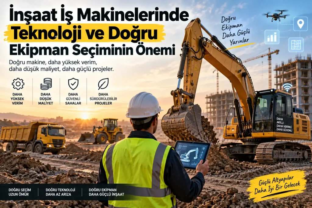 İnşaat İş Makinelerinde Yeni Teknolojiler: Doğru Ekipman Seçimi Neden Önemli? 1 a8964f2fa5313edbb019a66be1eddded 1